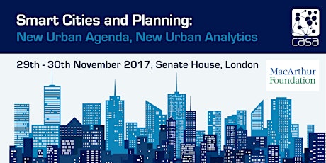 Smart Cities and Planning: New Urban Agenda, New Urban Analytics primary image
