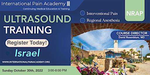 IPA Israel: Regional Anesthesia and Chronic  Pain  Ultrasound  Workshop