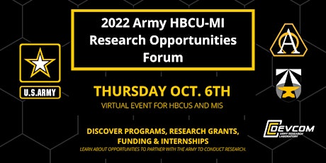 2022 Army HBCU-MI Research Opportunities Forum
