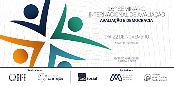 16º Seminário Internacional de Avaliação (inscrição para evento online)