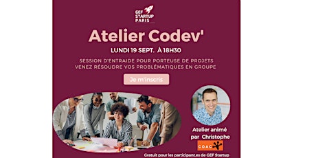 Atelier Codev'  pour entrepreneur.es