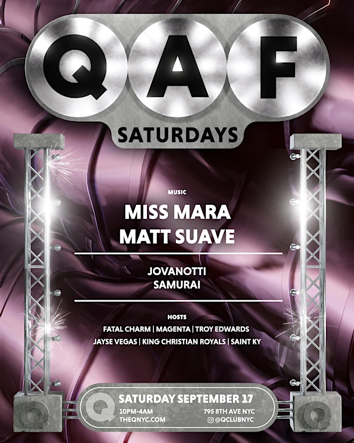 QAF (Queer As F*CK) Saturdays image