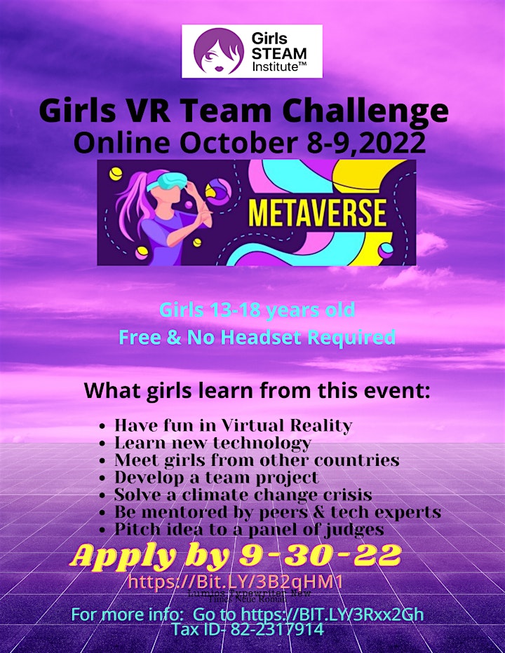 2022 VR  GirlsTeam Global Business Challenge- Climate Change : Role of Tech image