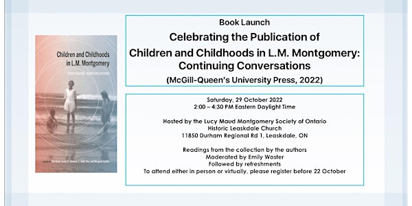 Celebrating the Publication of Children and Childhoods in L.M. Montgomery