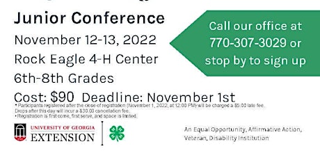 Junior 4-H Conference with Barrow County 4-H