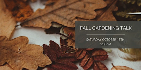 Fall Talk + Q&A: The Potter's team explains the basics of fall gardening