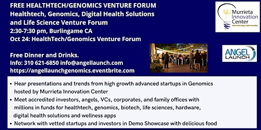 HealthTech , Life Sciences & Genomics Venture Forum