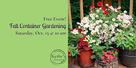 Fall Container Gardening Seminar