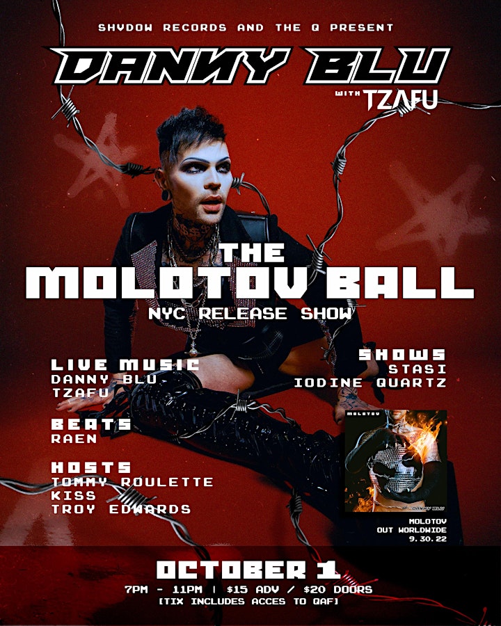 Danny Blu and TZAFU - The MOLOTOV Ball - Album Release Show + special guest image