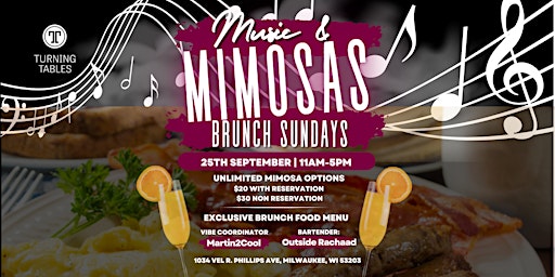 Music and Mimosas Brunch Sundays