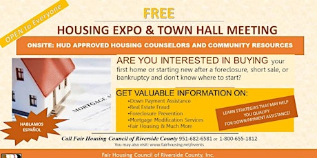 FREE HOUSING EXPO & TOWN HALL MEETING primary image