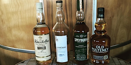 scotch tasting inverhouse , Balblair, An Cnoc, Knockdhu, Speyburn, Old Pultney primary image