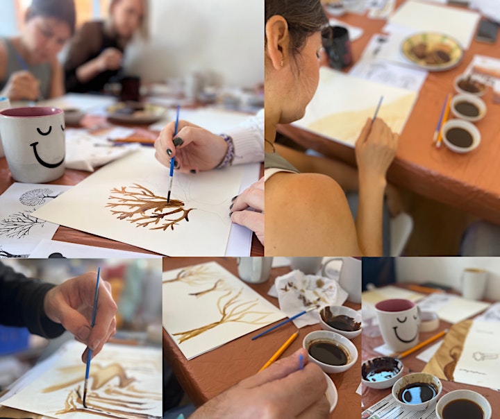 Paint With Coffee Art Workshop (Includes Tea,coffee and biscuits) image