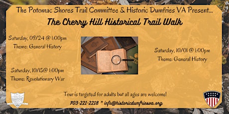 Cherry Hill Historical Trail Walk, Fall 2022 (General History)