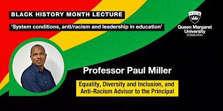 Black History Month Lecture from Prof. Paul Miller primary image