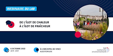 Imagen principal de De l'îlot de chaleur à l'îlot de fraîcheur