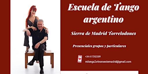 Escuela de Tango argentino Sierra Madrid, Torrelodones curso 2022/23