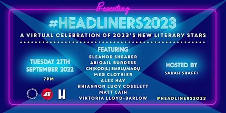 #Headliners2023: A Virtual Celebration of 2023's New Literary Stars