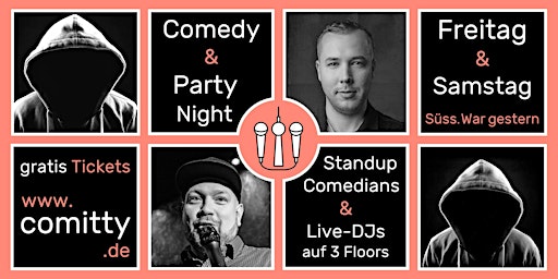 Comedy & Party Night ⭐Profi-Comedians & Newcomer ⭐DJs auf 3 Floors ⭐Berlin