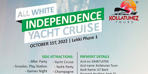 All White Independence Yacht Cruise