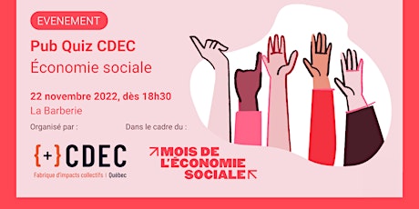 Pub Quiz CDEC 2e édition – Spécial économie sociale!