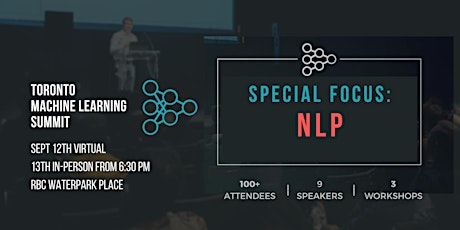 TMLS Machine Learning Summit on NLP primary image