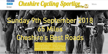 Cheshire Cycling Sportive Gold Cup 9th September 2018