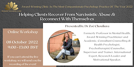 Helping Clients Recover From Narcissistic Abuse & Reconnect With Themselves