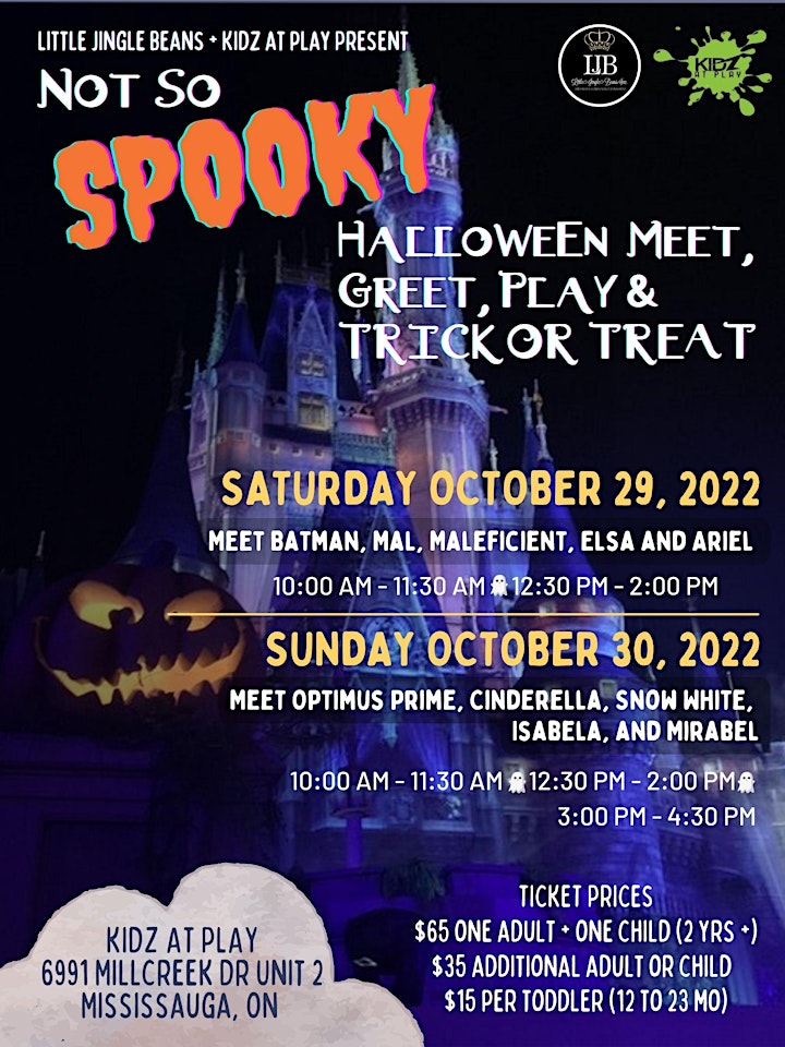 Not So Spooky: Halloween  Meet, Greet, Play & TRICK OR TREAT image