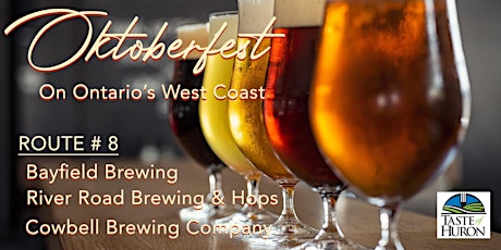 OKTOBERFEST ON OWC:   Vine & Ale Trail:  Route 8 (Start/End in Exeter)
