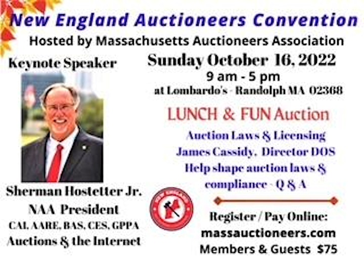 2022 New England Auctioneers Convention image