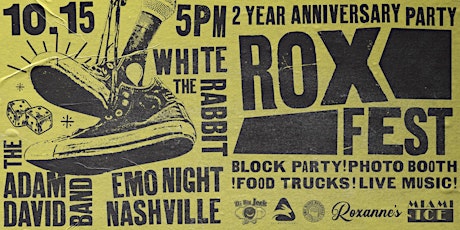 ROXFEST! 2 Year Anniversary Block Party At Roxanne's