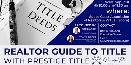 Imagem principal de Realtor Guide to Title with Prestige Title