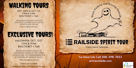 Railside Spirit Tour--Walk Historic &  Ghostly Railside by Lantern Light