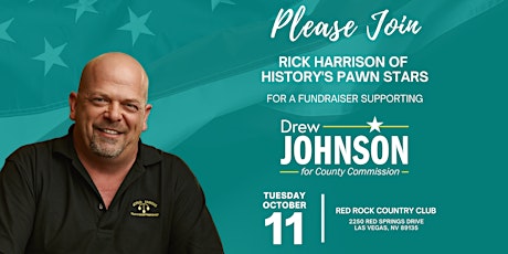 Cocktail Reception For Drew Johnson Hosted By Pawn Stars' Rick Harrison