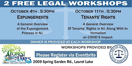 Expungements Workshop - South Jersey Legal Services, Inc.