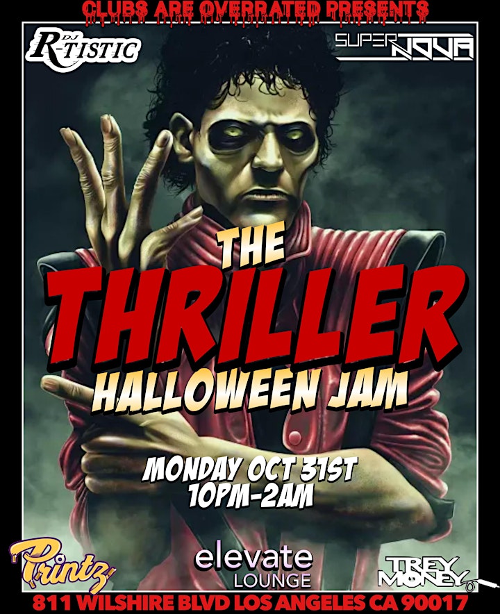The Thriller Halloween Jam @ Elevate Lounge image