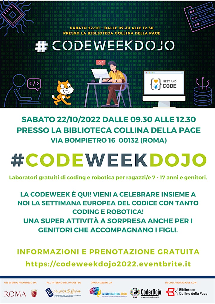 Immagine #CodeWeekDojo - by CoderDojo Roma SPQR @Scuola Diffusa