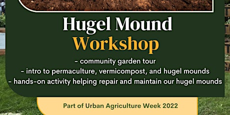 Hugel mound maintenance - part of Urban Agriculture Week