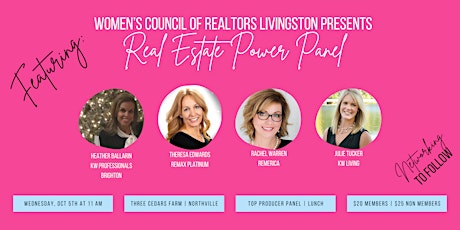 Women's Council of REALTORS Livingston Presents Real Estate Power Panel