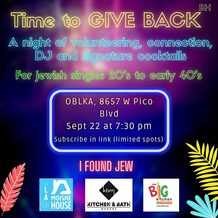Give back! Social charity event. image