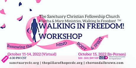 Virtual Walking in Freedom! Workshop for Women primary image