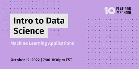 Intro to Data Science: Machine Learning Applications | Online