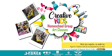EAFB  Creative Kids Homeschool  Art Class -  Resin Art