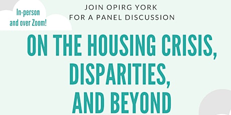 On The Housing Crisis, Disparities, and Beyond