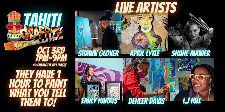 Tahiti Graffiti : Live Paint Off featuring Spoken Word + Live Music in CLT image