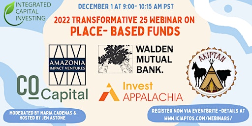 Place-based Funds - a Transformative 25 Funds Webinar