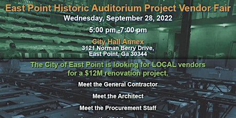East Point Historic Auditorium Project Vendor Fair