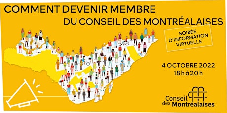 Soirée d'information virtuelle: devenir membre du Conseil des Montréalaises
