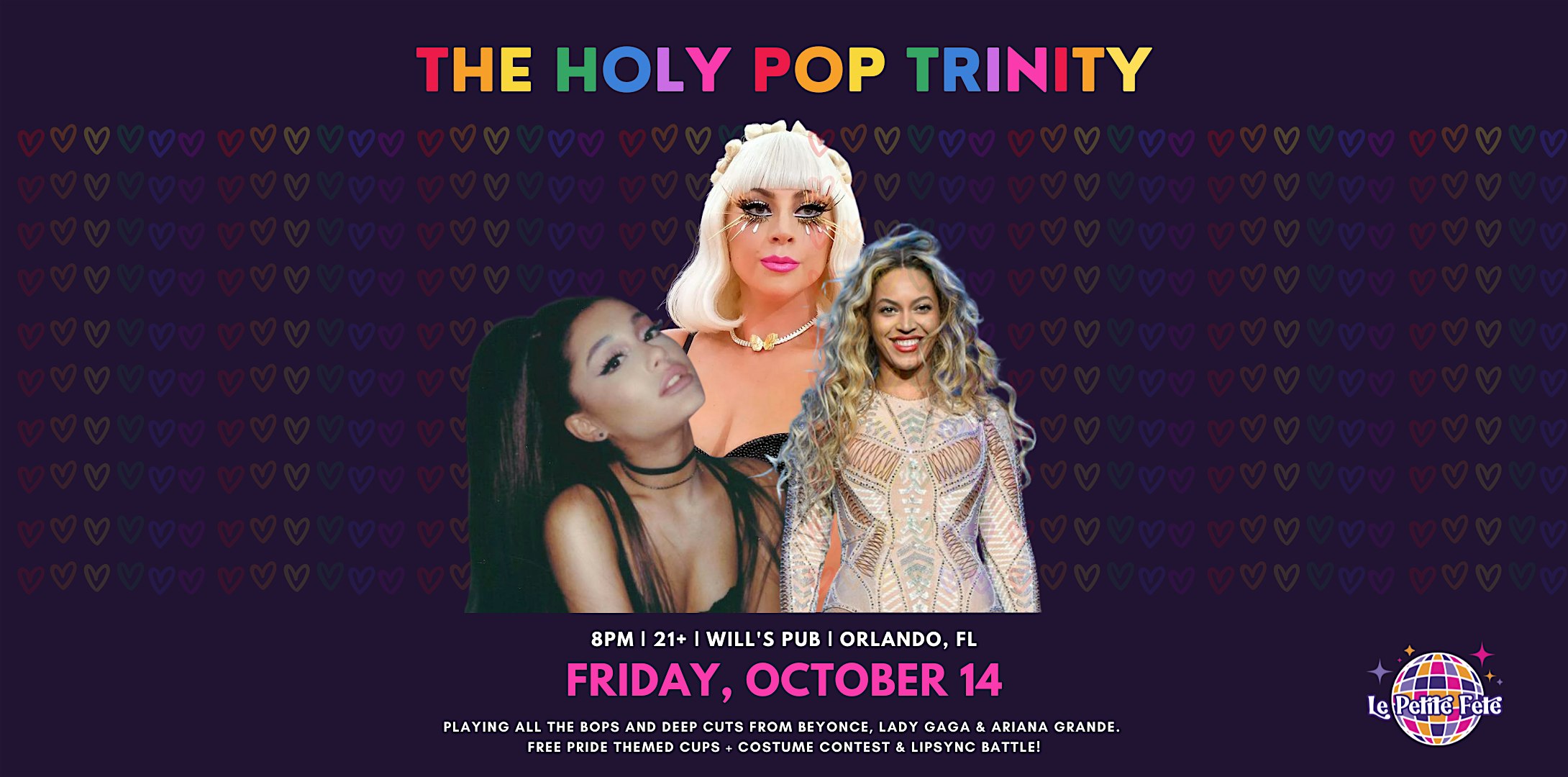 The Holy Pop Trinity Dance Night in Orlando at Will's Pub
